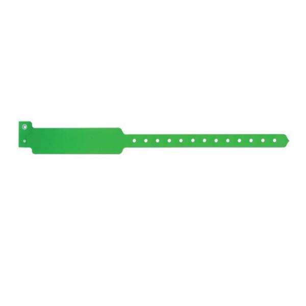 Wristband Identification Sentry SuperBand Poly Green Adult 500/Bx
